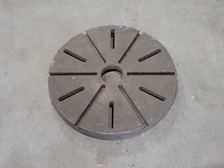 24in Lathe Plate w/ 4in OD