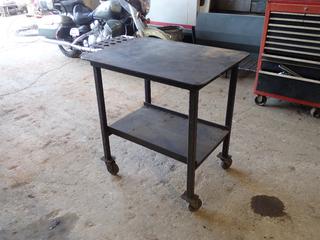 34in X 26in X 36in Portable Steel Shop Table