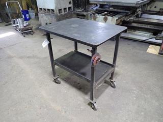 34in X 26in X 36in Portable Steel Shop Table