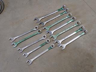 Qty Of 1 3/4in, 2in, 1 7/8in, 1 5/8in, 1 13/16in, 1 1/2in, 1 15/16in, 1 7/16in And 1 3/8in Wrenches
