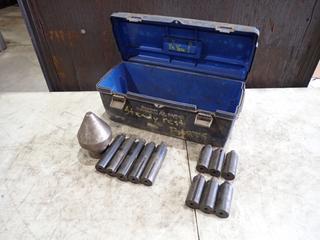 Bull Nose Lathe Live Center And Qty Of Steady Rest Inserts