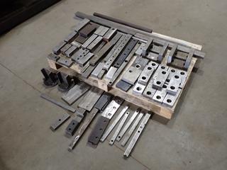 Qty Of Steel Gate Lock Blocks, Facing Bar Holder, Steel Blocks, Key Steel Bar And Soft Jaw Blocks