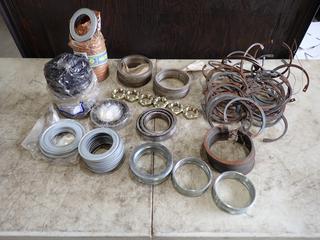 Qty Of Bearings, Washers, Lock Nuts And Lock Rings