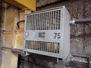 Marcus Type TWF 75kva 480V 3-Phase Transformer *Note: Buyer Responsible For Power Disconnect And Removal*
