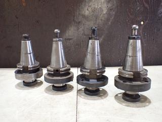 (2) Carboloy, (1) Kennametal And (1) Seco  CAT50 2in Face Mill Tool Holders