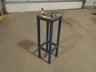 12in X 12in X 36in Pressure Tester w/ Stand **This Item Is Located @ 1507 - 8 Street, Nisku AB, For More Info Contact Tony @ 780-935-2619**