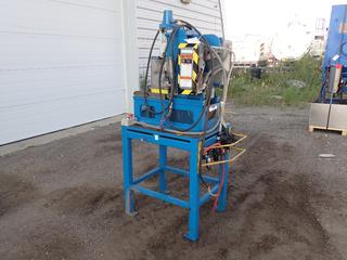 External Swage Machine c/w 480/600V Heavy Duty Safety Switch **This Item Is Located @ 1507 - 8 Street, Nisku AB, For More Info Contact Tony @ 780-935-2619**