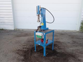 10-Ton Hydraulic Press Station w/ BVA Hydraulics Foot Control. SN 03043 **This Item Is Located @ 1507 - 8 Street, Nisku AB, For More Info Contact Tony @ 780-935-2619**