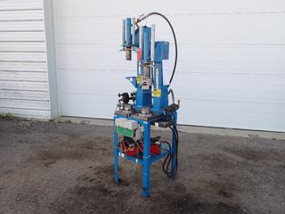 10-Ton Dual Hydraulic Press Station w/ BVA Hydraulics Foot Control. SN 03042 **This Item Is Located @ 1507 - 8 Street, Nisku AB, For More Info Contact Tony @ 780-935-2619**