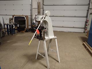 2012 Ageo Dornpresse DP3000RS Press C/w Stand. SN 25046 **This Item Is Located @ 1507 - 8 Street, Nisku AB, For More Info Contact Tony @ 780-935-2619**