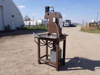 Hydraulic Press w/ Hydraulic Tank And 115/230V Motor **This Item Is Located @ 1507 - 8 Street, Nisku AB, For More Info Contact Tony @ 780-935-2619**