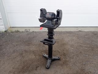 Titan 115V 8in Bench Grinder w/ Pedestal Stand **This Item Is Located @ 1507 - 8 Street, Nisku AB, For More Info Contact Tony @ 780-935-2619**