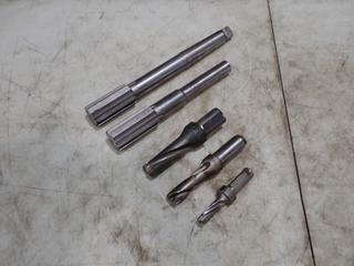 (2) 40mm Chucking Reamers c/w (3) Indexable Insert Collet Drill Bits