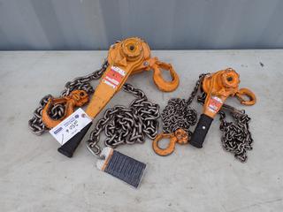 (1) Kito 3-Ton And (1) Kito 3/4-Ton Come Alongs