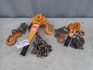 (1) Kito 3-Ton And (1) Kito 3/4-Ton Come Alongs