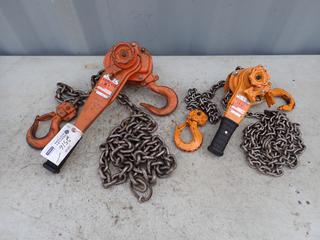 (1) Kito 3-Ton And (1) Kito 1 1/2-Ton Come Alongs *Note: (1) Hook Over Stretched*