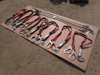 Qty Of Protecta Pro Pack 6ft Shock Absorbing Lanyards c/w Cable Sings *Note: Require Recertification*