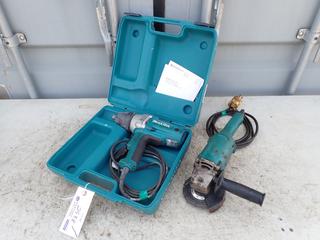 Makita 120V 1/2in Impact c/w Makita 120V 5in Grinder