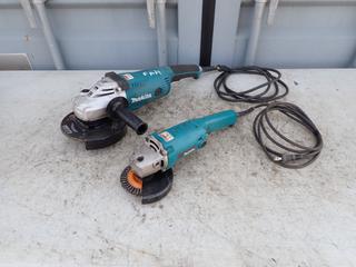 Makita GA7020 120V 7in Angle Grinder c/w Makita 9005BZ 120V 5in Angle Grinder
