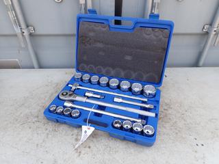 Unused Westward 21-Pc 3/4in DR Socket Set