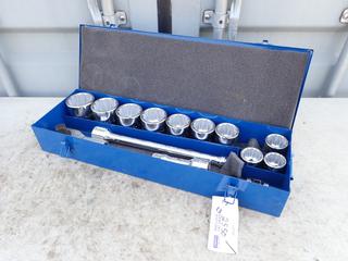 Westward 16-Pc 1in DR Socket Set *Note: Missing 1 11/16in Socket*