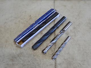 (1) 1in And (1) 7/8 X 3/4 Carbine Inserts c/w (2) 1 1/4 HS 4-Flute Core Drills