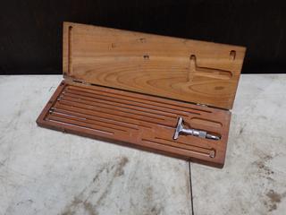 0-9in Depth Micrometer w/ Interchangeable Rods