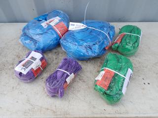 (2) Unused Tuflex Liftall 10ft, (2) 8ft And (2) 6ft Round Slings