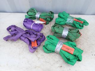 Qty Of (4) Tuflex Liftall 8ft And (2) 6ft Round Slings