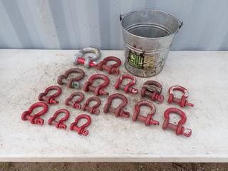 Qty Of Assorted 3 1/4-Ton - 12-Ton Shackles