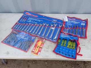 Westward 7mm - 24mm Wrenches c/w 7-Pc Punch And Chisel Set