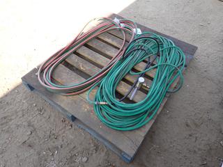 Qty Of Oxy/Acetylene Hose c/w Gas Hose And Flow Meter
