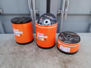 (2) Incomplete Packs Of Walter HP Steel 7in X 1/4in X 7/8in And Walter Zip Cut 7in X 1/16in X 7/8in Grinding Discs