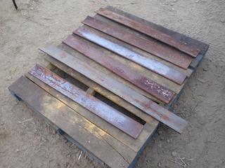 Qty Of Approx. 3ft - 4ft X 4in Steel Plates