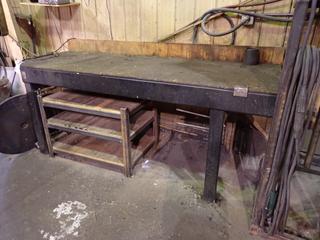 7ft X 36in X 36in Steel Shop Table