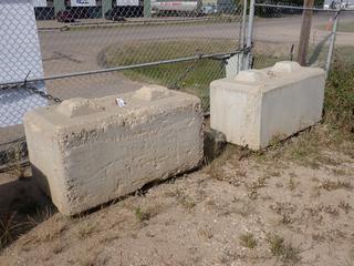 (2) 60in X 30in X 30in Concrete Blocks