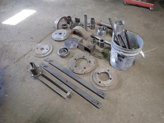 Qty Of Bushings, Sleeves, Steel Bars, Threaded Rod, Nuts And Assorted Supplies