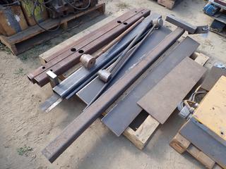 Qty Of Assorted Square Tubing, Plate And Assorted Supplies