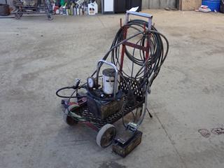115/230V Single Phase Industrial Hydraulic Power Pack c/w Hydraulic C-Clamp And Foot Pedal