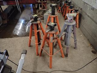 Qty Of (3) Strongarm 871A 10-Ton High Profile Jack Stands c/w (1) High Profile Jack Stand