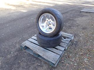 (2) P255/50R16 Tires w/ Chrome Rims **Located In Edmonton**