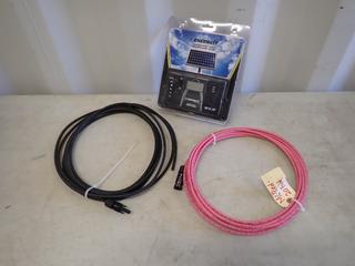 Enerwatt EWC-30 30A 12V Solar Regulator c/w (2) 20ft Cables **Located In Edmonton**