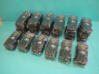 Qty Of (6) Packs Of Unused Size M/M And (12) Packs Of Size XXL Watson Stealth Danger Zone Gloves **Located In Edmonton**