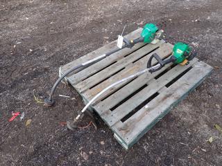 Featherlite 18cc Trimmer c/w Twist N Edge 17in 25cc Trimmer *Note: Working Condition Unknown* **Located In Edmonton** 