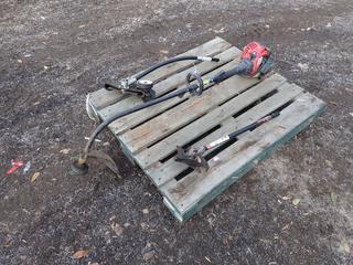 Yard Machines Y2500 25cc Trimmer c/w Trimmer Plus BC720 Brushcutter Attachment And Trimmer Plus LE720 Edger Attachment *Note: Working Condition Unknown* **Located In Edmonton**