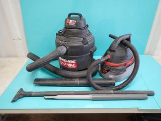 Shop Vac 120V 6.5-Gal Wet/Dry Vacuum c/w Husky 120V Wet/Dry Vacuum **Located In Edmonton**