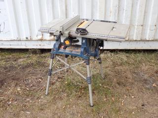 Ryobi BTS16 120V 10in Table Saw. SN XX100169953 **Located In Edmonton**