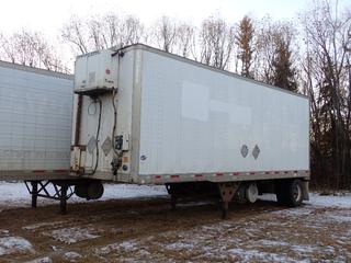 2013 Utility Trailer 28ft S/A Reefer Trailer c/w 16,780kg GVWR, 9100Kg GAWR, Thermo King HK-111 Reefer And 11R22.5 Tires. Showing 71,133hrs. VIN 1UYVS1288DP752505 **Located In Edmonton**