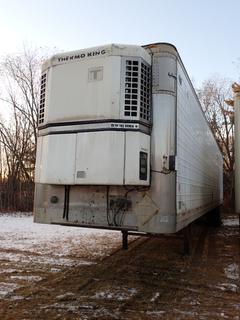 2000 Wabash 48ft T/A Reefer Trailer c/w 68,000lb GVWR, 19,000lb GAWR, Thermo King S-111 30+ Plus Reefer And 11R22.5 Tires. Hubodometer Showing 180,260kms. CVIP 09/2026. VIN 1JJV482W0YL656226 **Located In Edmonton** 