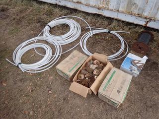 Qty Of Hitachi Wire Coil Roofing Nails, Easy Heat Roof And Gutter De-Icing Kit, Qty Of 1/2in Line And Marlow Rope **Located In Edmonton**